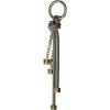 imageMichael Kors Speckled Cord Charm Key Chain BlackGoldtone HardwareBirch