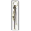 imageMichael Kors Speckled Cord Charm Key Chain BlackGoldtone HardwareBirch