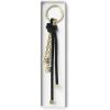 imageMichael Kors Speckled Cord Charm Key Chain BlackGoldtone HardwareBlack