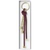 imageMichael Kors Speckled Cord Charm Key Chain BlackGoldtone HardwareMulberry