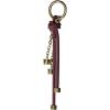 imageMichael Kors Speckled Cord Charm Key Chain BlackGoldtone HardwareMulberry