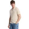 imageMichael Kors Mens Zip Placket PoloSoft Ecru