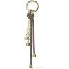 imageMichael Kors Speckled Cord Charm Key Chain BlackGoldtone HardwareBirch