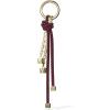 imageMichael Kors Speckled Cord Charm Key Chain BlackGoldtone HardwareMulberry