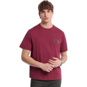 imageMichael Kors Mens Dot Mk Logo TeeDeep Mulberry