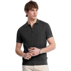 imageMichael Kors Mens Zip Placket PoloBlack