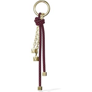 imageMichael Kors Speckled Cord Charm Key Chain BlackGoldtone HardwareMulberry