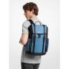 imageMichael Kors Mens Hudson City Buckle Backpack GunmetalHardwareSignatureImperial Blue One SizeGunmetalhardwareSignatureImperial Blue