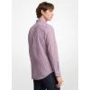 imageMichael Kors Mens Long Sleeve Striped Classic Fit ShirtDeep Mulberry