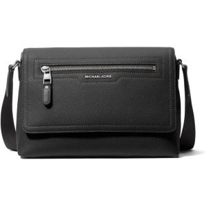 imageMichael Kors Hudson Small Flap MessengerSilver TonehardwareBlack