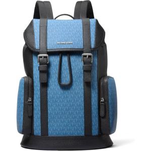 imageMichael Kors Mens Hudson City Buckle Backpack GunmetalHardwareSignatureImperial Blue One SizeGunmetalhardwareSignatureImperial Blue
