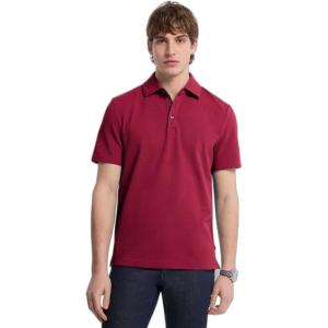 imageMichael Kors Mens Light Weight Bubble Knit PoloDeep Mulberry