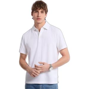 imageMichael Kors Mens Light Weight Bubble Knit PoloWhite
