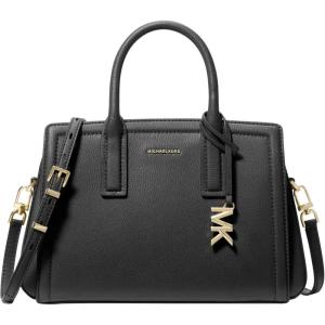 imageMichael Kors Womens Laila Small SatchelGoldtone HardwareBlack