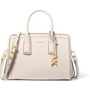 imageMichael Kors Womens Laila Small SatchelGoldtone HardwareLight Cream