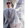 imageMichael Kors Mens Dress Shirt Comfort Stretch French Cuff Regular FitWhite