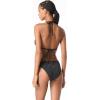 imageMichael Kors Womens Laser Cut Triangle Bra TopBlack
