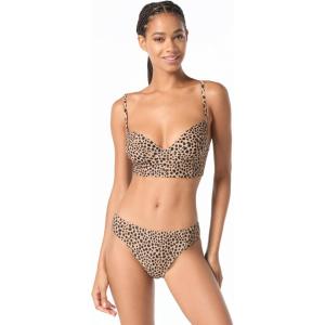 imageMichael Kors Womens Cheetah Print Underwire Swim Bra TopCaf