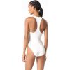 imageMichael Kors Womens Laser Cut Zip Front Highneck One PieceWhite