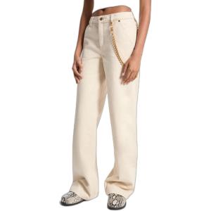 imageMichael Kors Womens Relaxed Wide Leg JeanNatural Rinse Wash