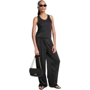imageMichael Kors Womens Satin Wide Leg PantBlack