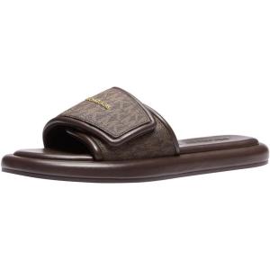 imageMichael Kors Womens Suki Flat Slide SandalBrown