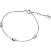 imageMichael Kors SilverTone Bracelet for Women Sterling Silver Bracelets Jewelry for WomenMK Logo