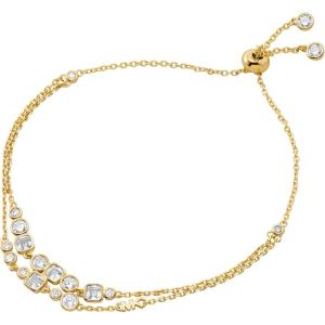imageMichael Kors GoldTone Bracelet for Women Sterling Silver Bracelets Jewelry for WomenGold Double Layer