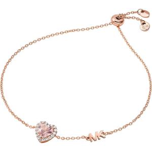 imageMichael Kors GoldTone Bracelet for Women Sterling Silver Bracelets Jewelry for WomenRose Gold Heart Pav