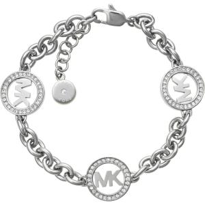 imageMichael Kors SilverTone Bracelet for Women Bracelets Jewelry for WomenCircle Logo Chain