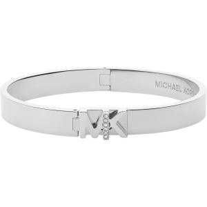 imageMichael Kors SilverTone Bracelet for Women Bracelets Jewelry for WomenMK Logo Turnlock