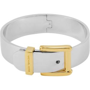 imageMichael Kors SilverTone Bracelet for Women Bracelets Jewelry for WomenTwo Tone Chunky Bangle