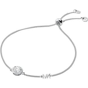 imageMichael Kors SilverTone Bracelet for Women Sterling Silver Bracelets Jewelry for WomenRound Pav