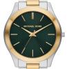 imageMichael Kors Oversized Slim Runway Mens Watch Stainless Steel Watch for MenTwo ToneGreen