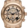 imageMichael Kors Runway Mens Watch Stainless Steel Chronograph Watch for Men with Steel or Silicone BandBeige Gold