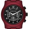 imageMichael Kors Runway Mens Watch Stainless Steel Chronograph Watch for Men with Steel or Silicone BandRed