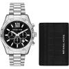 Silver/Black Wallet Gift Set