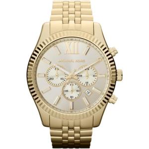 imageMichael Kors Lexington Mens Watch Stainless Steel Bracelet Watch for MenGold Steel