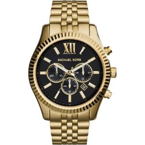 imageMichael Kors Lexington Mens Watch Stainless Steel Bracelet Watch for MenGoldBlack