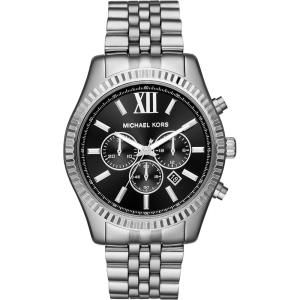 imageMichael Kors Lexington Mens Watch Stainless Steel Bracelet Watch for MenSilverBlack Dial