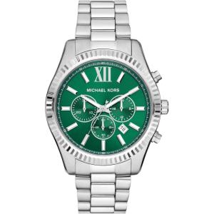 imageMichael Kors Lexington Mens Watch Stainless Steel Bracelet Watch for MenSilverGreen