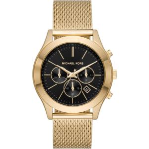 imageMichael Kors Oversized Slim Runway Mens Watch Stainless Steel Watch for MenGold Mesh Chrono