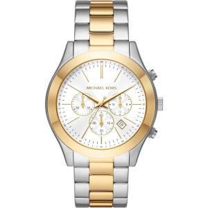 imageMichael Kors Oversized Slim Runway Mens Watch Stainless Steel Watch for MenTwo Tone Chrono