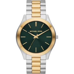 imageMichael Kors Oversized Slim Runway Mens Watch Stainless Steel Watch for MenTwo ToneGreen