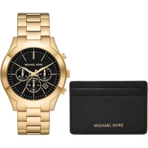 imageMichael Kors Oversized Slim Runway Mens Watch Stainless Steel Watch for MenWallet Gift Set