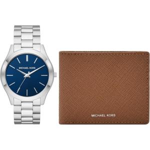 imageMichael Kors Oversized Slim Runway Mens Watch Stainless Steel Watch for MenWatch  Wallet Gift Set
