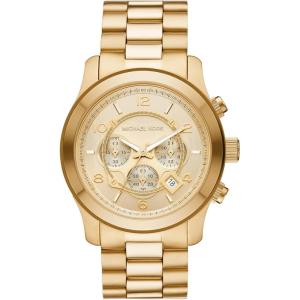 imageMichael Kors Runway Mens Watch Stainless Steel Chronograph Watch for Men with Steel or Silicone BandGold
