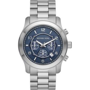 imageMichael Kors Runway Mens Watch Stainless Steel Chronograph Watch for Men with Steel or Silicone BandSilver  Blue