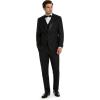 imageMichael Kors Mens 3Piece Slim Fit Tuxedo Suit Separates  Blazer Vest ampamp Pants Perfect for Weddings Proms ampamp Formal EventsBlack