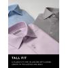 imageMichael Kors Mens Dress Shirt Travel Stretch Fit Big and TallDeep Red